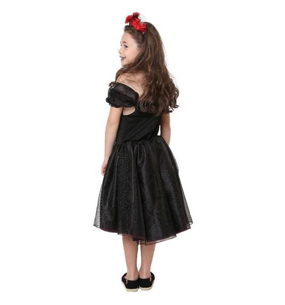 Imagem de Fantasia de Halloween Infantil Esqueleto Skull Rose Com Tiara Florida