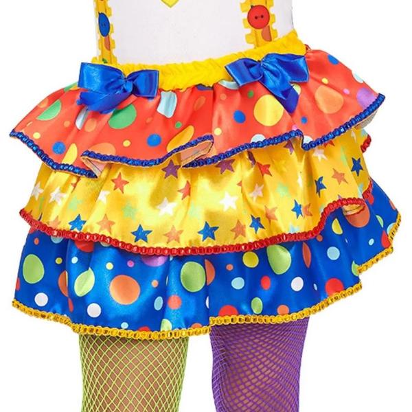 Imagem de Fantasia de Palhaça Infantil Roupa de Palhacinha Menina Circo Divertida Anjo Fantasias 369