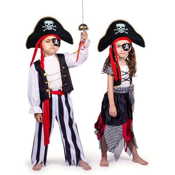 Imagem de Fantasia de pirata Dress Up America Buccaneer para meninas e crianças