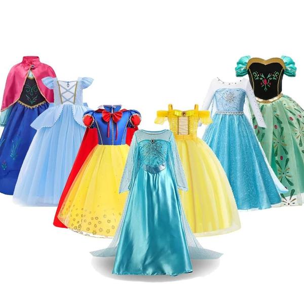 Imagem de Fantasia de Princesa Frozen para Meninas - Vestido para Festa de Aniversário e Halloween