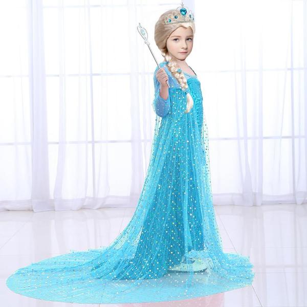 Imagem de Fantasia de princesa G.C Girls Elsa Frozen com acessórios