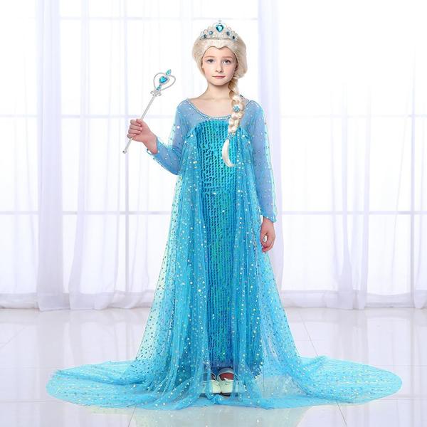 Imagem de Fantasia de princesa G.C Girls Elsa Frozen com acessórios