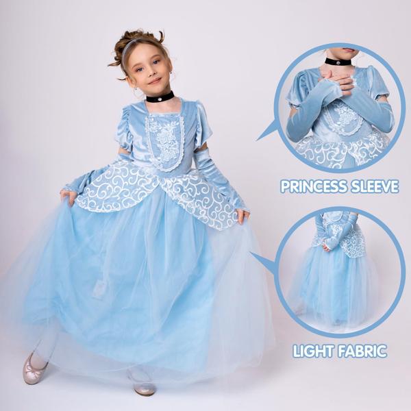 Imagem de Fantasia de princesa UPORPOR Light Up Vestido para meninas