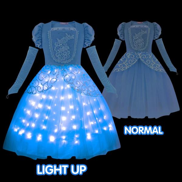 Imagem de Fantasia de princesa UPORPOR Light Up Vestido para meninas