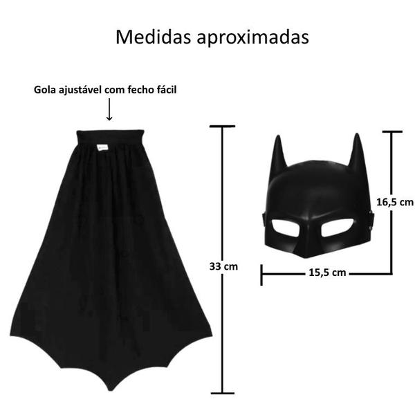 Imagem de Fantasia do Batman Infantil com Capa e Máscara Baby Brink