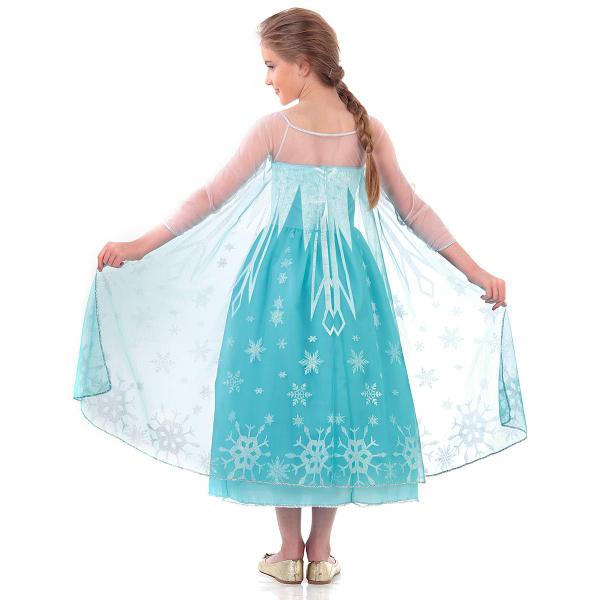 Imagem de Fantasia Elsa Frozen Vestido Infantil Luxo - Disney