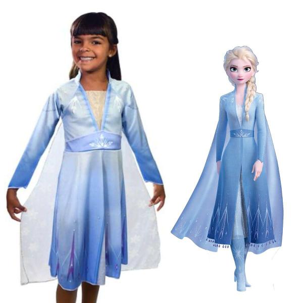 Imagem de Fantasia Elsa Infantil Menina Disney Original Clássica Frozen 2