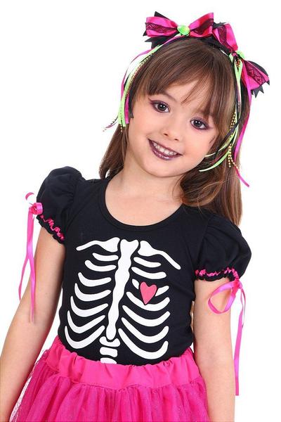 Imagem de Fantasia Esqueleto Menina PINK - HALLOWEEN - QUIMERA KIDS