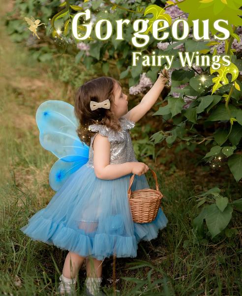 Imagem de Fantasia Fairy Wings Jeowoqao Girls Wings para crianças