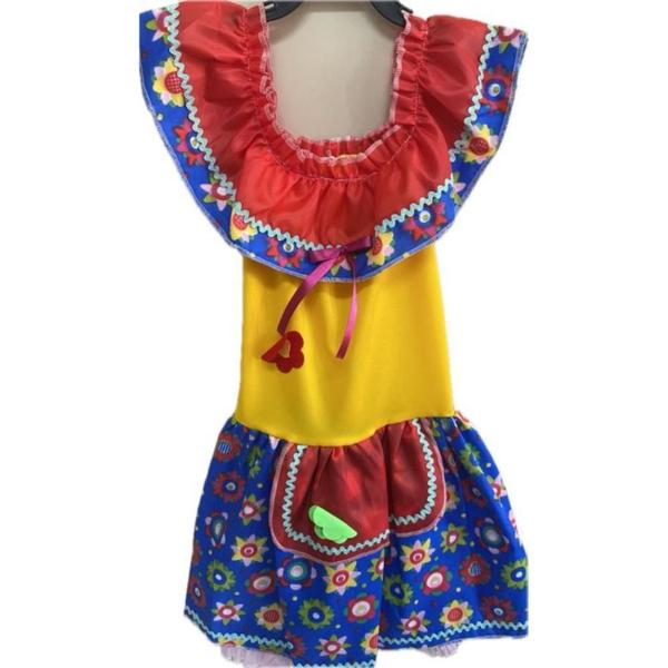 Imagem de Fantasia Festa Junina Vestido Babado P (nao e Possivel Escolher Enviado de Forma Sortida)