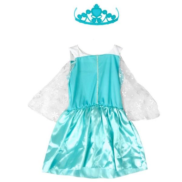 Imagem de Fantasia Froz Infantil Princesa do Gelo p/ Meninas com Tiara