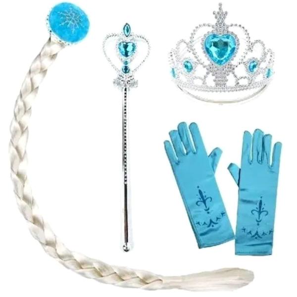 Imagem de Fantasia Frozen Infantil Princesas Acessórios Tiara Coroa