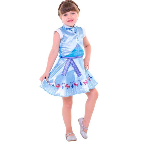 Imagem de Fantasia Frozen Infantil Vestido da Anna Original Disney