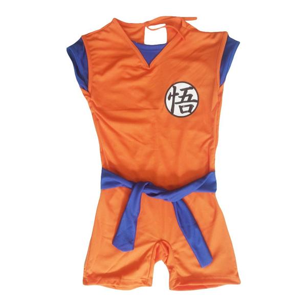 Imagem de Fantasia Goku Dragon Ball Infantil com Faixa e Braceletes