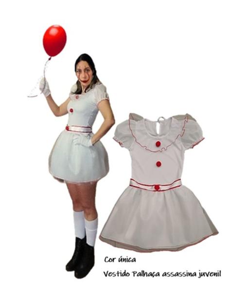 Imagem de Fantasia Halloween Annabelle Infantil Vestido Boneca Mau