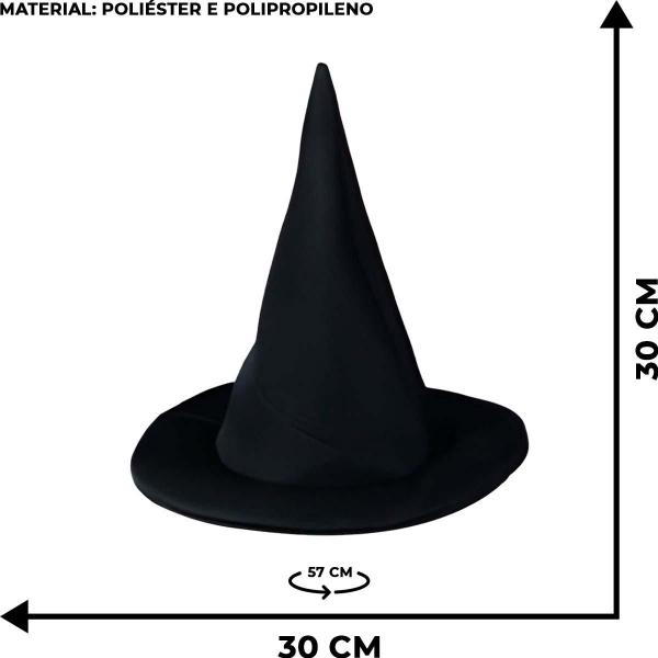 Fantasia Halloween Bruxa Infantil Preta Com Chapéu e Cinto P 2 - 4 - Sulamericana Imagem de Fantasia Halloween Bruxa Infantil Preta Com Chapéu e Cinto P 2 - 4