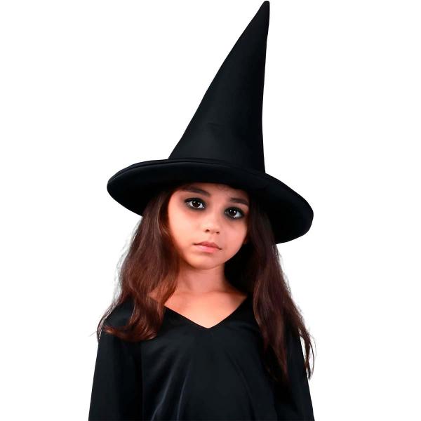 Fantasia Halloween Bruxa Infantil Preta Com Chapéu e Cinto P 2 - 4 - Sulamericana Imagem de Fantasia Halloween Bruxa Infantil Preta Com Chapéu e Cinto P 2 - 4