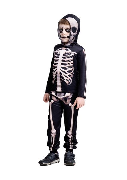 Imagem de Fantasia Halloween Caveira Esqueleto Infantil Menino Skull