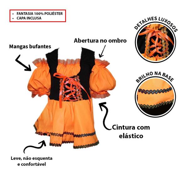Fantasia Halloween Infantil Menina Vampira Gótica Com Capa Luxuosa - Fantasias Carol CM Imagem de Fantasia Halloween Infantil Menina Vampira Gótica Com Capa Luxuosa