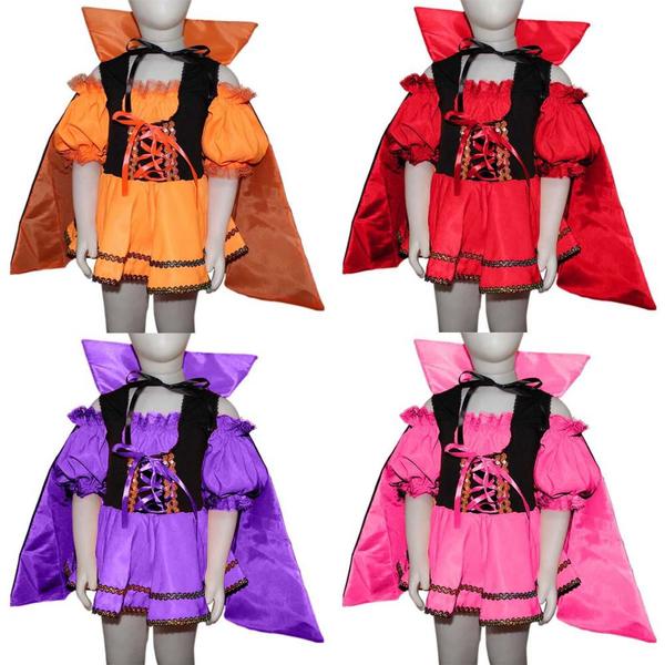Fantasia Halloween Infantil Menina Vampira Gótica Com Capa Luxuosa - Fantasias Carol CM Imagem de Fantasia Halloween Infantil Menina Vampira Gótica Com Capa Luxuosa