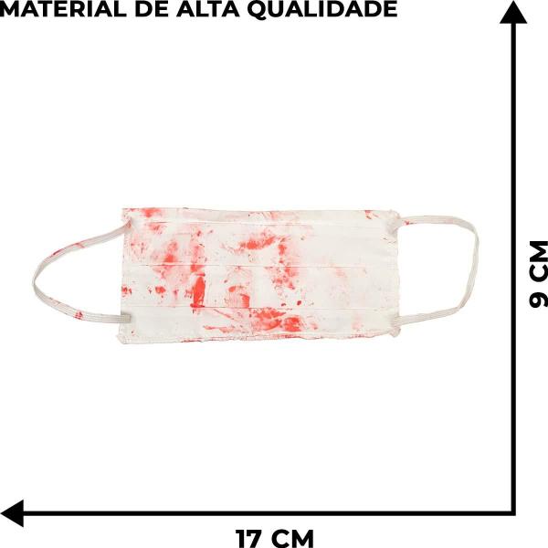 Imagem de Fantasia Halloween Infantil pra Menina de Terror Enfermeira Zumbi Vestido Sangue Máscara e Tiara