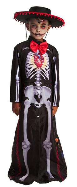 Imagem de Fantasia Halloween Menino Mariachi Esqueleto Mexicano Infant
