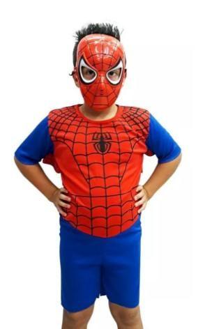 Imagem de Fantasia Homem Aranha Infantil - Curto