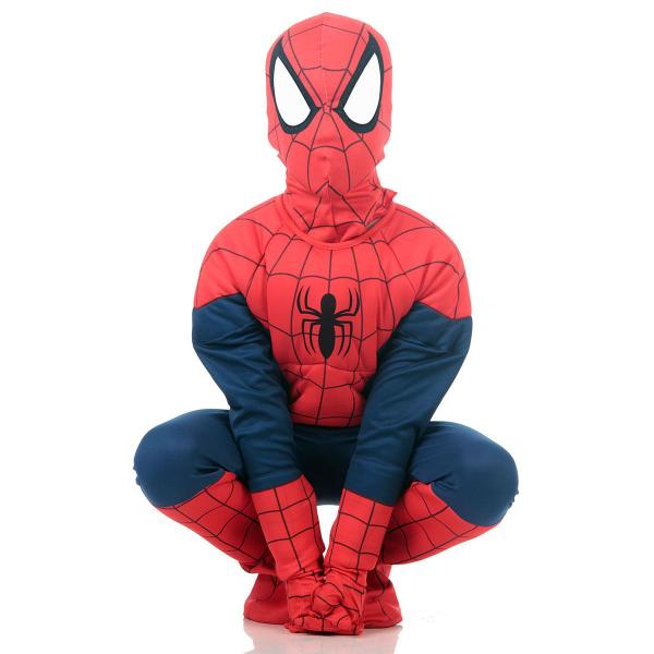 Imagem de Fantasia Homem Aranha Infantil Premium Original com Máscara e Peitoral - Marvel