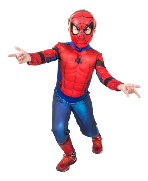 Imagem de Fantasia Homem Aranha Luxo Peitoral Spiderman Máscara Filme