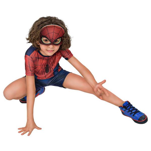 Imagem de Fantasia Homem Aranha Pop Infantil Curta Original + Máscara