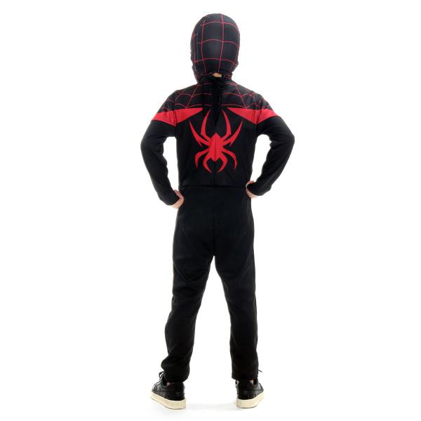 Imagem de Fantasia Homem Aranha Preto Miles Morales Infantil Original com Máscara - Marvel