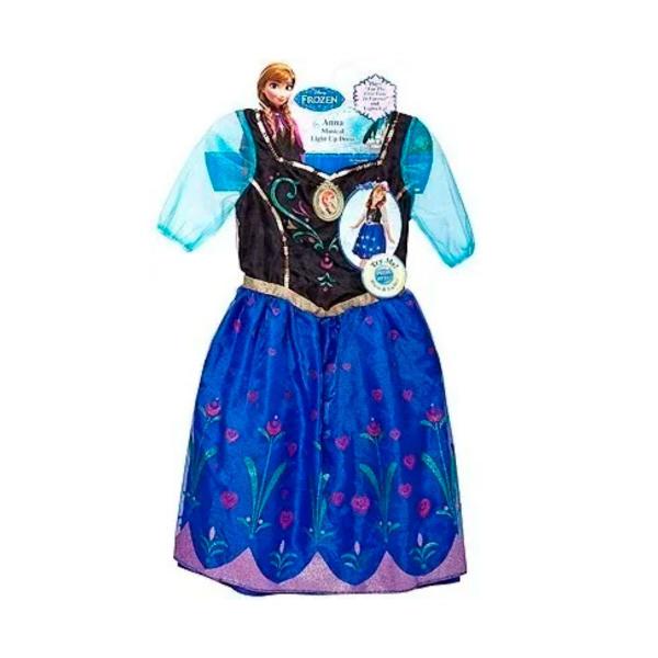 Imagem de Fantasia Infantil Anna Musical c/ Som e Luzes Frozen