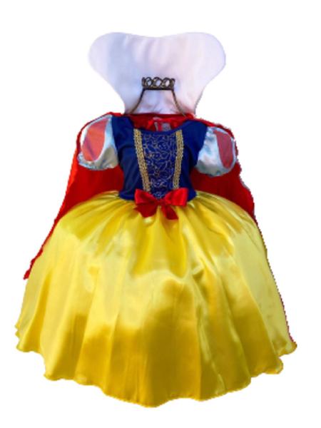 Imagem de Fantasia Infantil Branca De Neve Capa E Tiara Festa