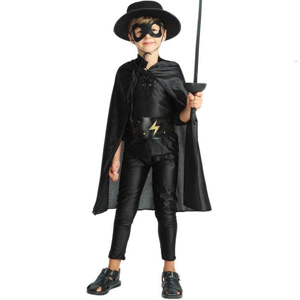 Imagem de Fantasia infantil Capa zorro vampiro bruxo ou bruxa preta