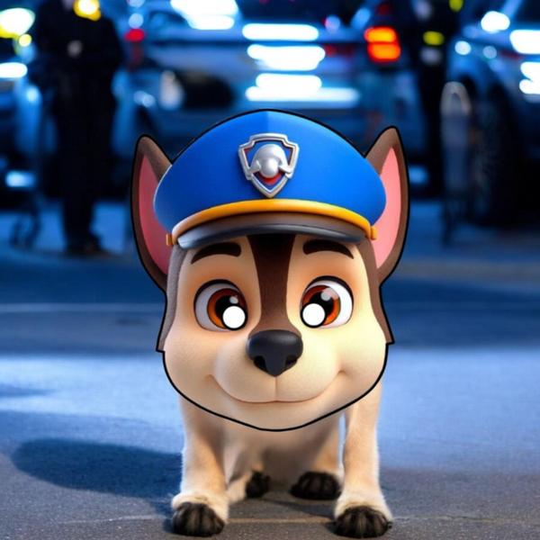 Imagem de Fantasia Infantil Chase Patrulha Canina Com Máscara 3D