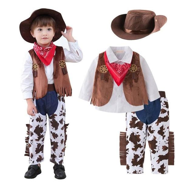 Imagem de Fantasia Infantil Cowboy Country Vaqueiro Conjunto 5 Pçs