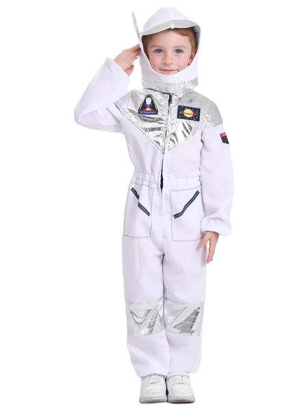 Imagem de Fantasia Infantil de Astronauta Branca Luxo - Para Meninos e Meninas