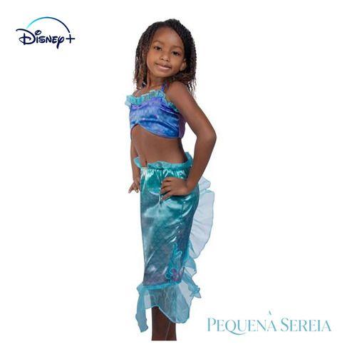 Imagem de Fantasia Infantil Disney A Pequena Sereia Ariel Tamanho G