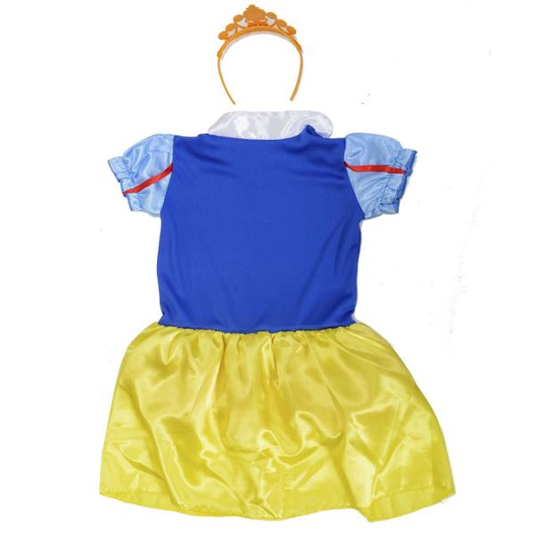 Fantasia Infantil Feminina de Carnaval Princesa Branca - Masters Toys Imagem de Fantasia Infantil Feminina de Carnaval Princesa Branca