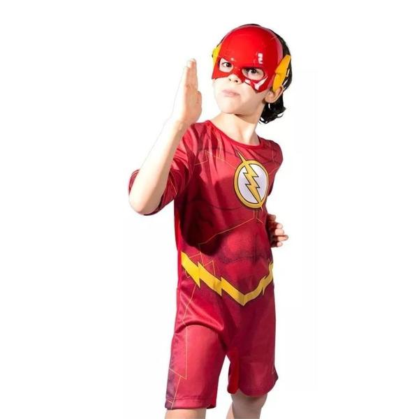 Imagem de Fantasia Infantil Flash Macacão e Máscara