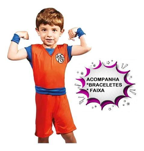 Imagem de Fantasia Infantil Goku Dragon Ball Z Com Acessórios