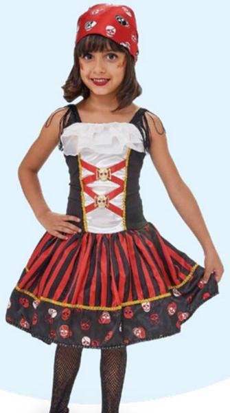 Imagem de Fantasia Infantil Halloween Pirata Maju com Bandana - Anjo Fantasias