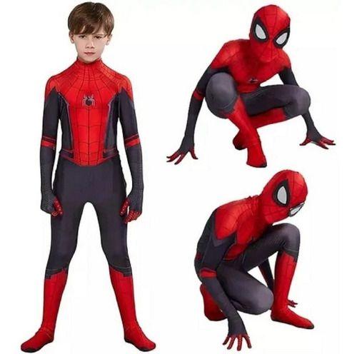 Imagem de Fantasia Infantil Homem Aranha Longo Infantil Classico