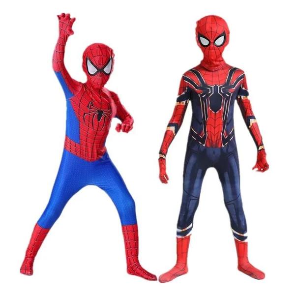 Imagem de Fantasia Infantil Homem-Aranha - Macacão de Elastano para Cosplay de Halloween