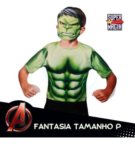 Imagem de Fantasia Infantil Hulk Com Máscara P