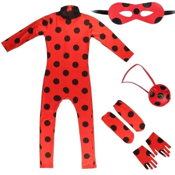 Imagem de Fantasia Infantil LadyBug Miraculous 110cm com 5 Peças (P)