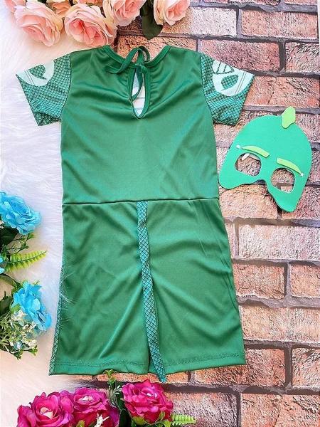 Imagem de Fantasia infantil Lagartixo PJ Masks Verde - Envio Rápido