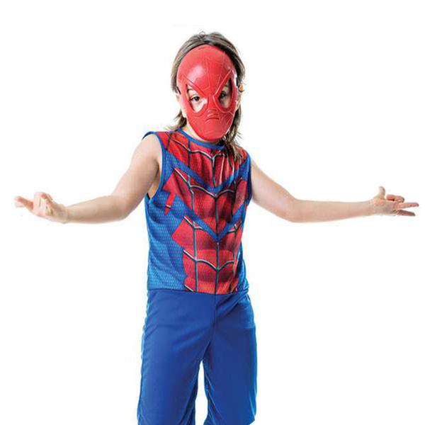 Imagem de Fantasia Infantil Menino Homem Completa Aranha Carnaval 