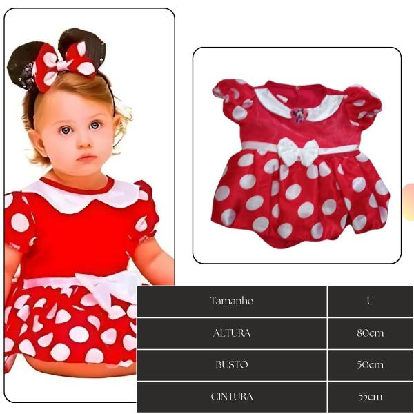 Imagem de Fantasia Infantil Minnie Vermelha Baby