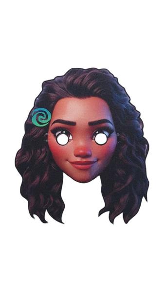 Imagem de Fantasia Infantil Moana com Colar ,Faixa e Máscara 3D 1 a 12 anos